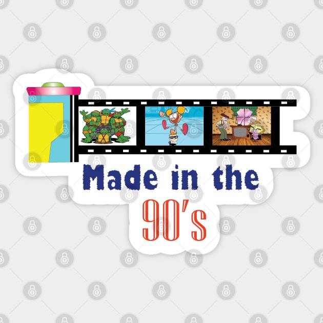 90s Cartoons | Made in the 90s | 90s vintage Sticker by funNkey